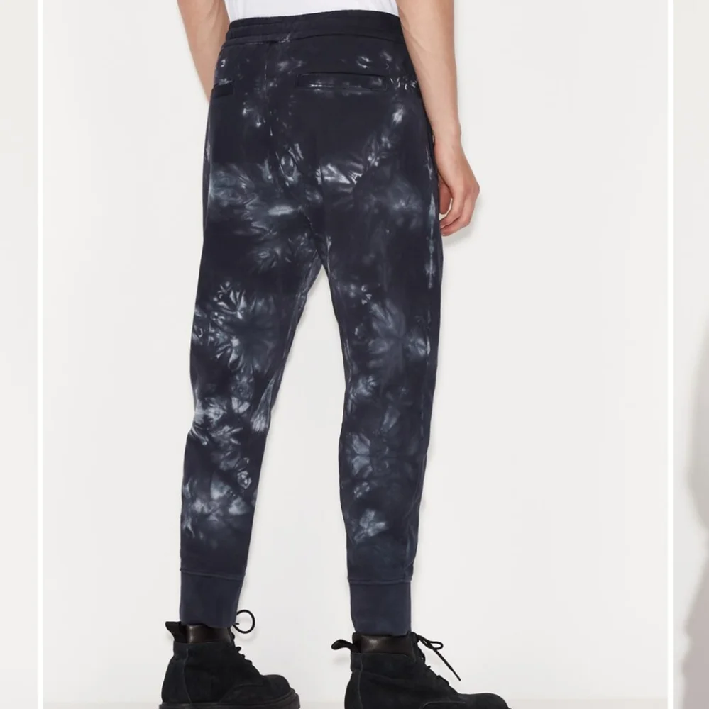 Armani Exchange Tie Dye Cotton Jersey Fleece Sweatpants